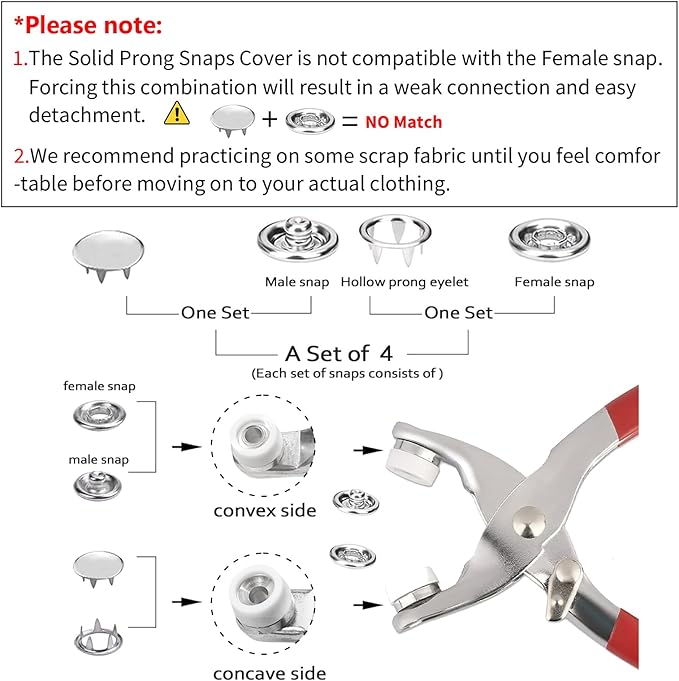Zyntric™ Metal Button Fastening Kit