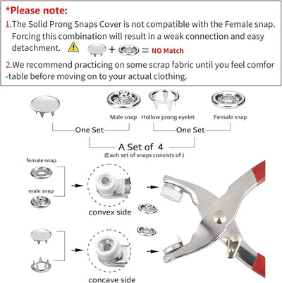 Zyntric™ Metal Button Fastening Kit