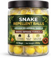 Herbal Snake Repellent Balls for Indoor & Outdoor Use | Natural Long Lasting Snake Deterrent Sachets for Home, Garden, Farm & Warehouse (12 Balls)